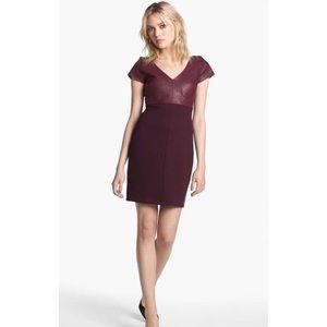 Anthro Bailey 44 Dante Faux Leather Dress